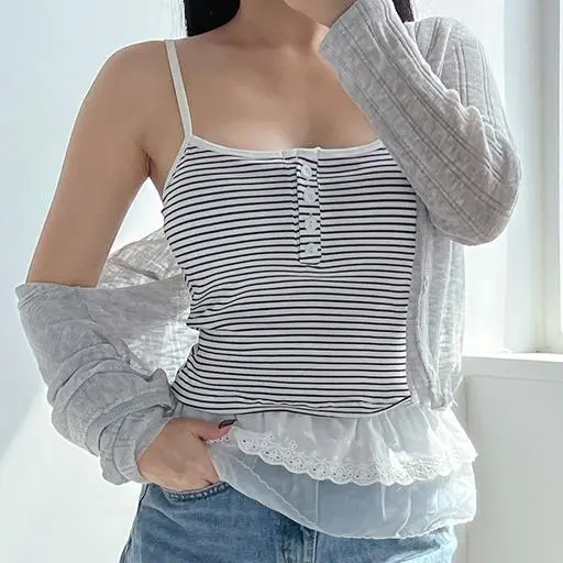 [패드고정/4계절템] 프릴 레이스 브라탑