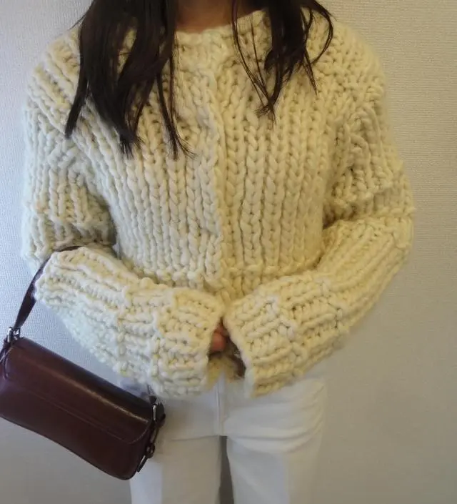bold handmade cardigan - OHOTORO