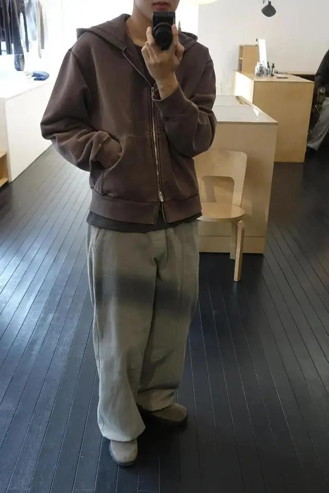 【OHOTORO】ブルゾン　説明欄必ず目を通してください！ ストレッチシャンブレー スタンドブルゾン｜その他ジャケット/ブルゾン